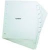 Heavy Duty Blank Plastic Divider Set for Side Opening Binders