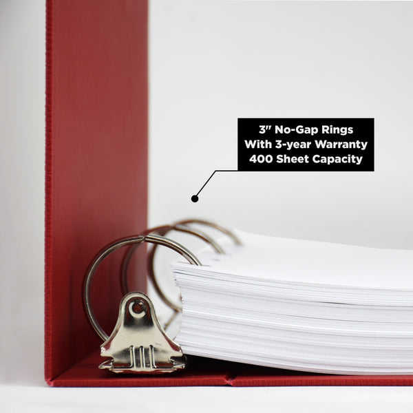 Side Opening Heavy Duty 3-Ring Binder for Emergency Plans
