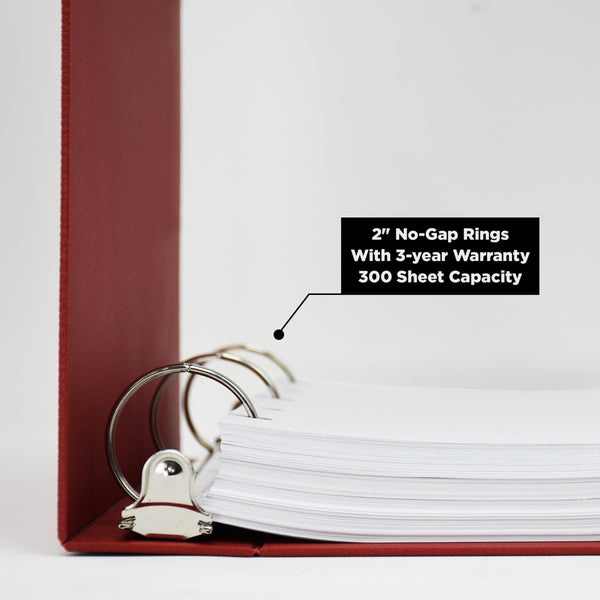 Side Opening 2 Inch Heavy Duty 3-Ring Binder for Disaster Manuals