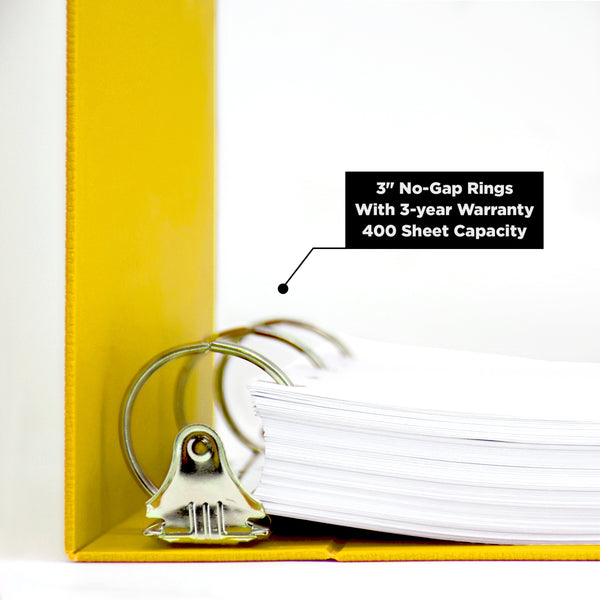 Side Opening Heavy Duty 3-Ring Binder for Safety Data Sheets (SDS)