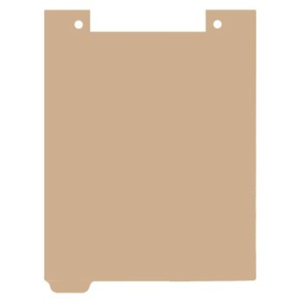 Blank Letter-Size Clipboard Divider, Beige, Tab 1